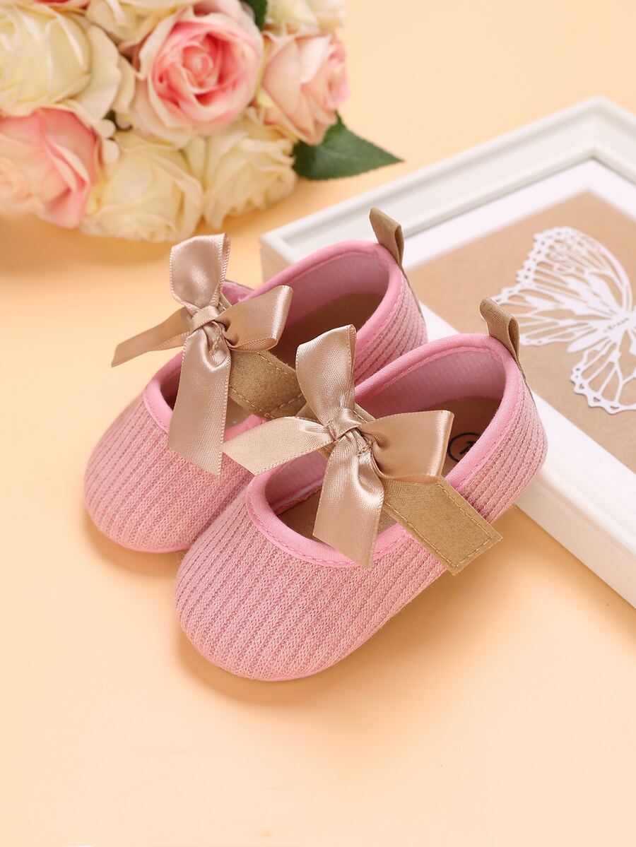Baby Bow Decor Ballet Flats - Pink - View 1