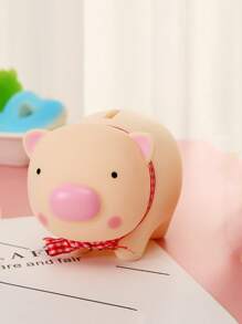 1pc Pig Shaped Money Box - Apricot - View 3