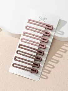 8 pezzi Fermagli per capelli in alligatore solido, fermagli a pinza casual, morsetti per capelli, accessori per la scuola