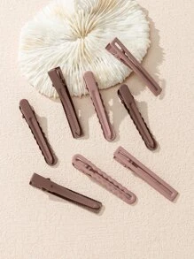 8 pezzi Fermagli per capelli in alligatore solido, fermagli a pinza casual, morsetti per capelli, accessori per la scuola