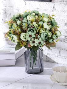 1入pc人工花茶,玫瑰花苞,菊花,秋季裝飾,情人節禮物,diy花環材料,婚禮裝飾,新娘手持花材料,家居臥室,餐廳,花瓶裝飾,生日派對和新年材料 - 彩色 - 查看 7