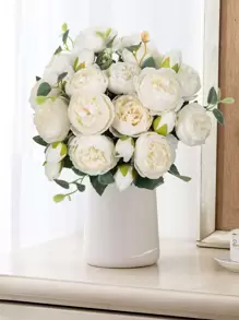 1 bó hoa/3 bó hoa mẫu đơn nhân tạo & bó hoa hỗn hợp, trang trí đám cưới, trang trí lớp học, trang trí nhà cửa, bình hoa, trang trí tiệc ngoài trời, lễ kỷ niệm sinh nhật, ngày lễ tình nhân, quà tặng - Nhiều màu - Xem 7