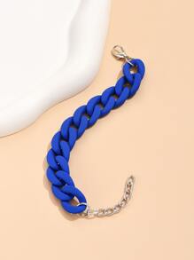 Solid Minimalist Bracelet - Royal Blue - View 2
