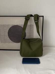 极简方形包 - 軍綠色 - 查看 6