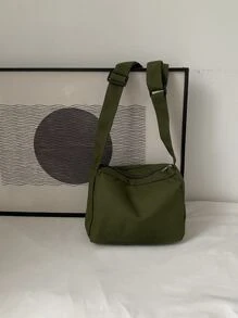 极简方形包 - 軍綠色 - 查看 8