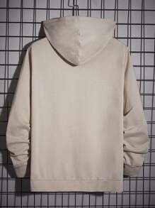 Manfinity RebelGame Áo nỉ Nam Hoạt hình Đường phố - Màu Khaki - Xem 2