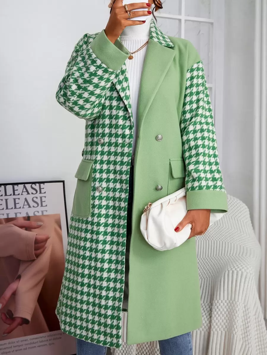 SHEIN Essnce Áo khoác ngoài nữ Túi răng cưa Thanh lịch - Nhiều màu - Xem 1