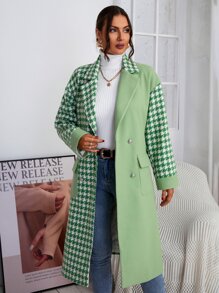 SHEIN Essnce Áo khoác ngoài nữ Túi răng cưa Thanh lịch - Nhiều màu - Xem 3