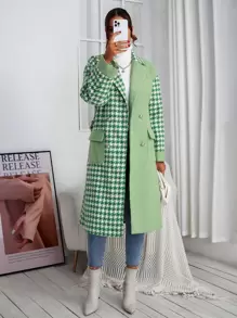 SHEIN Essnce Áo khoác ngoài nữ Túi răng cưa Thanh lịch - Nhiều màu - Xem 5