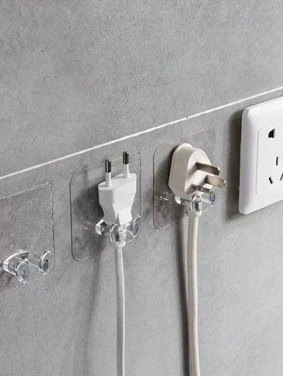 5入組/10入組/20入組清晰粘性牆掛鉤