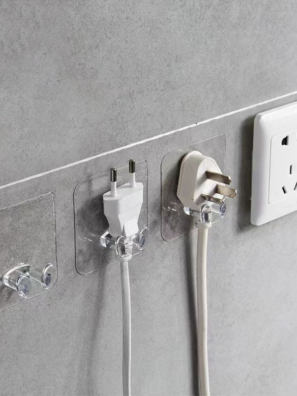 5pcs/10pcs/20pcs Clear Adhesive Wall Hooks