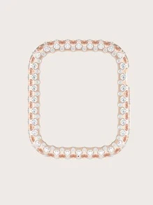 水鑽裝飾手錶殼適用於Apple Watch - 粉色 - 查看 5