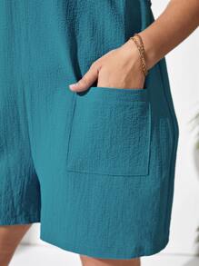 SHEIN Essnce Mono con parche de bolsillo