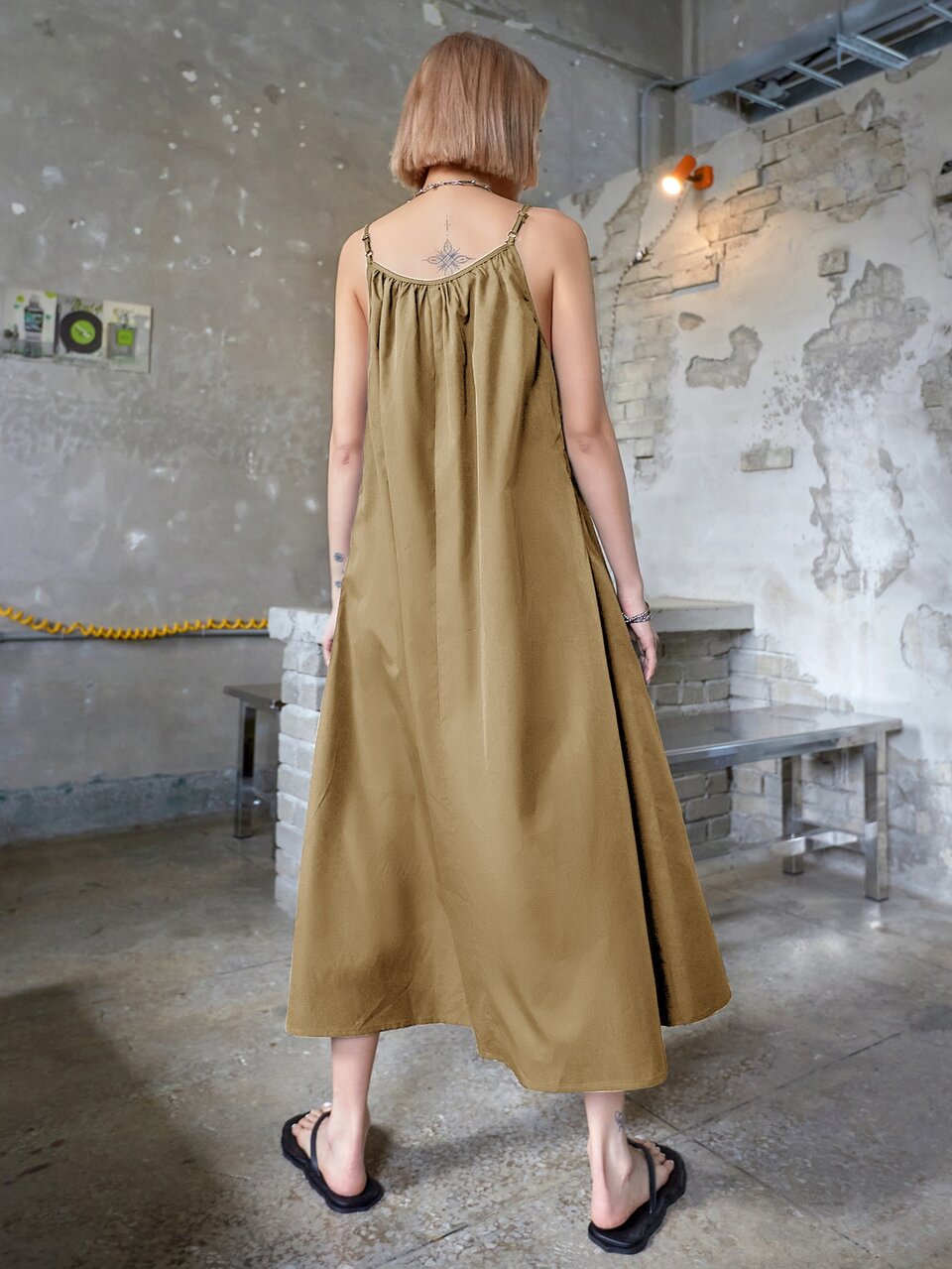 Solid Cami Dress