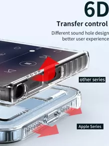 Hadaasi Carcasă transparentă pentru telefon cu slot pentru card compatibilă cu iPhone 15/15Pro/15Plus/15Promax