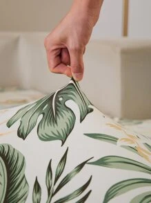 1pc Flower Pattern Sofa Cushion Cover,Cottagecore Sofa Seat Dust Cover For Home Decor - Multicolor - View 7