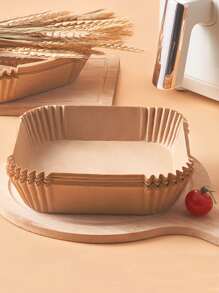 30 piezas Papel para hornear freidora - Marrón - Ver 6