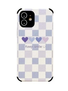 Heart Print Phone Case - Multicolor - View 3