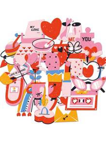 25入組混合圖案貼紙