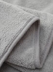 1pc Cartoon Penguin Embroidery Towel - Grey - View 4