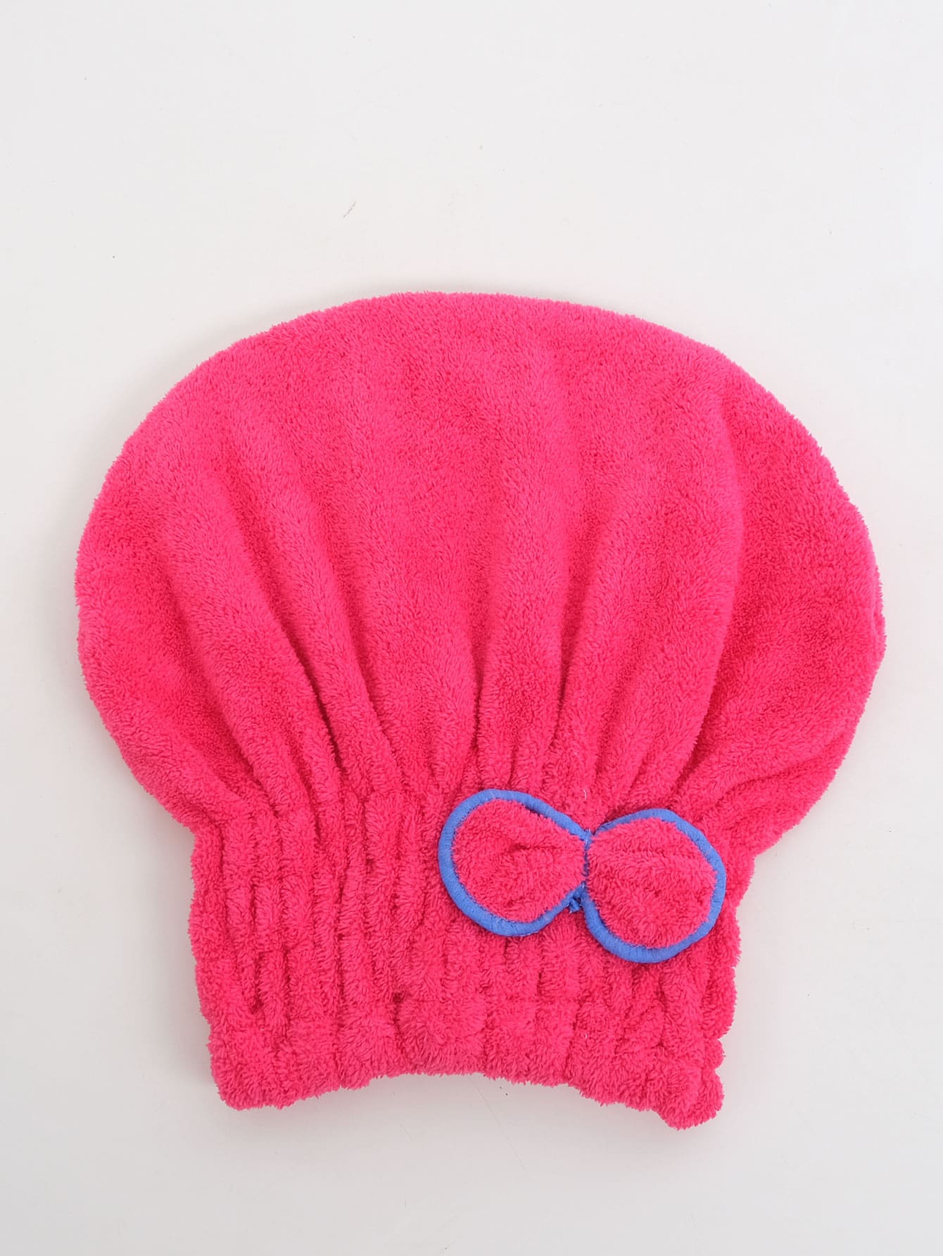 1 pièce Femme/Fille Serviette de bonnet de douche, bonnet de bain pour femme, bonnet pour cheveux secs, séchage rapide, doux pour tête de turban de dame - Rose vif - Voir 1