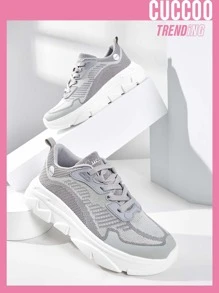 Cuccoo Minimalist Breathable Running Shoes Trainers - Grey - View 1