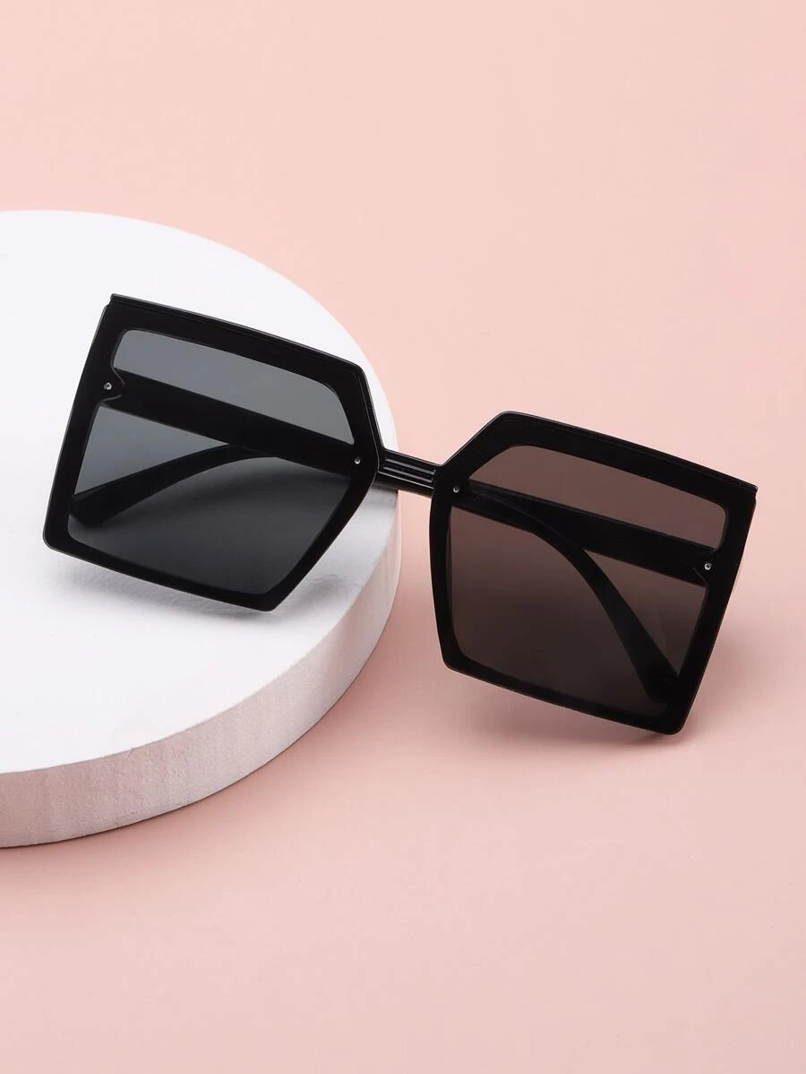 Kính râm gọng cho trẻ em - màu đen - Xem 1