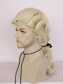 Peluca sintética cosplay largo ondulado - Beis - Ver 5