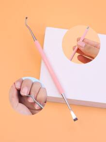 1入組雙頭指甲死皮拆卸工具 - 粉色 - 查看 5