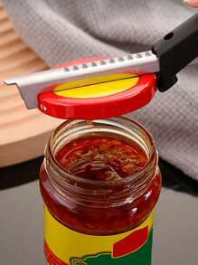 1 pieza Abrelatas multifuncional - Plateado - Ver 1