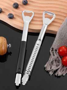 1 pieza Abrelatas multifuncional - Plateado - Ver 6