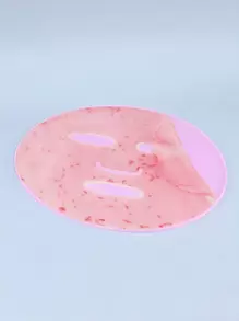 Seaweed Facial Sheet Mold, 1pc PVC Facial Sheet Tray Film With Facial Sheet Plate Plastic Sheet Plastic Blister DIY Facial Sheet Makeup Tool - Pink - View 1