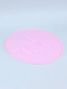 Seaweed Facial Sheet Mold, 1pc PVC Facial Sheet Tray Film With Facial Sheet Plate Plastic Sheet Plastic Blister DIY Facial Sheet Makeup Tool - Pink - View 3