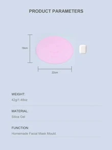 Seaweed Facial Sheet Mold, 1pc PVC Facial Sheet Tray Film With Facial Sheet Plate Plastic Sheet Plastic Blister DIY Facial Sheet Makeup Tool - Pink - View 6