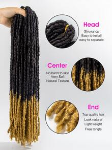 4入組漸層長款卷合成纖維接髮 - 彩色 - 查看 4