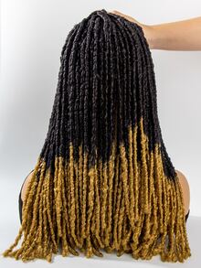 4入組漸層長款卷合成纖維接髮 - 彩色 - 查看 6