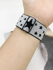 1pc Adjustable Glitter Nylon Band, Compatible With Apple 49/45/44/42/41/40/38mm, Fits Series Ultra/SE/8/7/6/5/4/3/2/1 - Multicolor - View 6