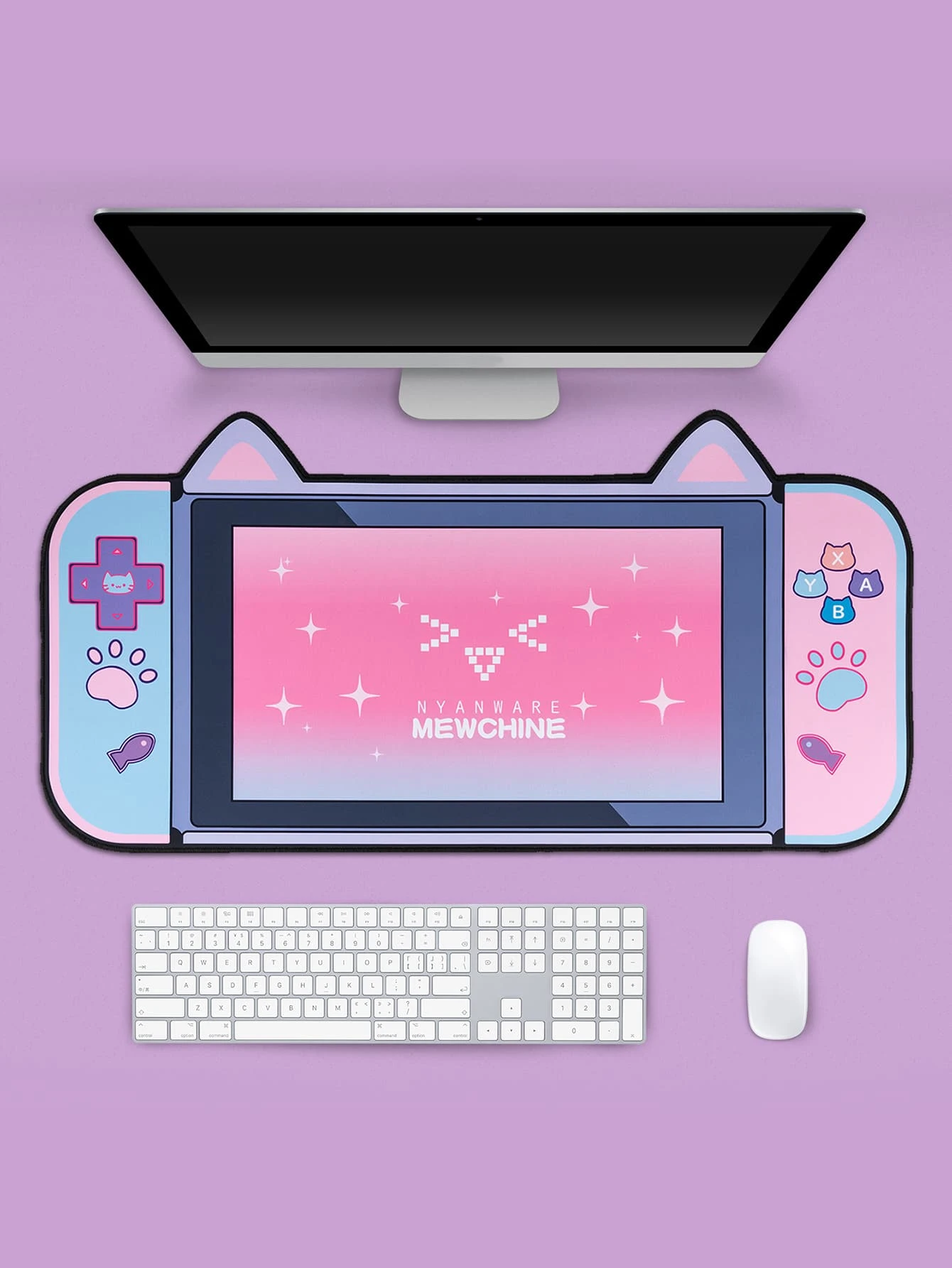 GeekShare Cartoon Graphic Mouse Pad - Multicolor - View 1