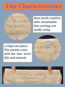 Clip In Long Curly Synthetic Hair Extension