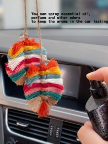 流蘇設計汽車空氣清新器懸掛裝飾物不附帶香水 - 彩色 - 查看 3