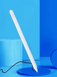 Lápiz óptico recargable activo anti-operación errónea específico para tabletas Apple - Blanco - Ver 1