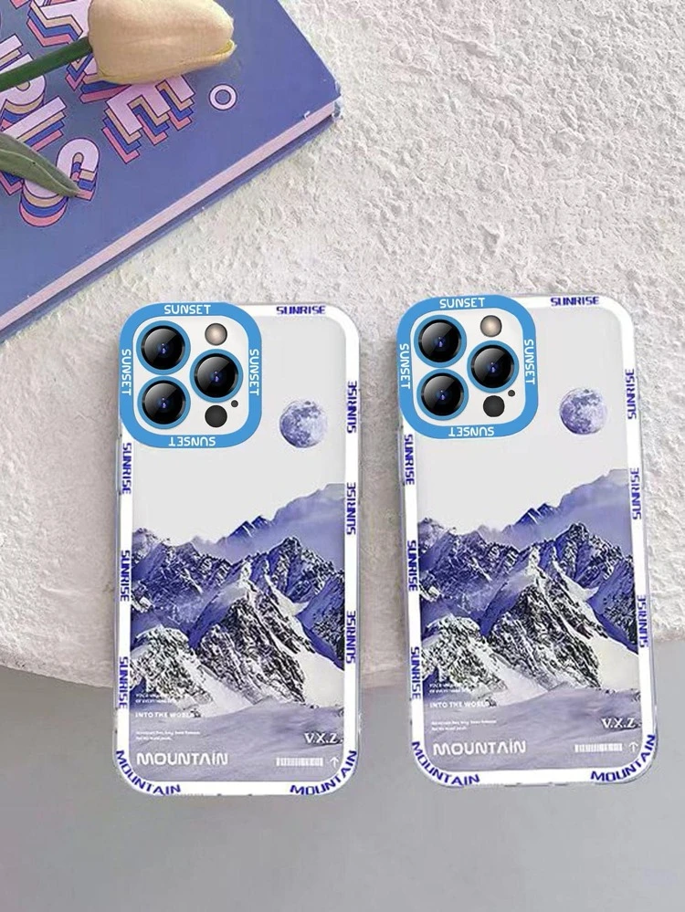 Mountains Painted Phone Case,International Version, Not The Domestic Version