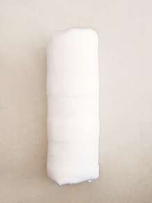 Almohada decorativa de color unicolor, almohada de cojín de poliéster gris claro, para decoración del hogar - Blanco - Ver 6