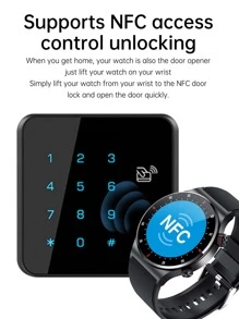 Men Luminous Smart Watch - Black - View 3