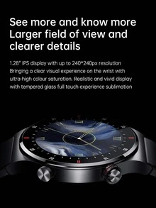 Men Luminous Smart Watch - Black - View 4