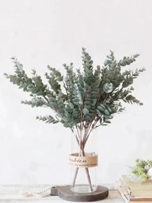 1pc Artificial Plant, Faux Plant Leaf Branch For Home Decor Decoration E-I-D - Multicolor - View 2