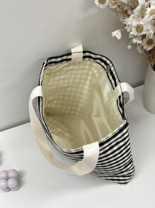 Gingham Pattern Shopper Bag - Multicolor - View 3