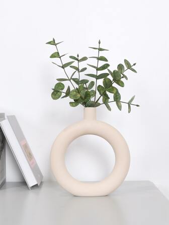 3 件装人造金钱叶树枝，家居装饰花瓶绿色填充物，餐桌中心装饰，户外花园花环插花