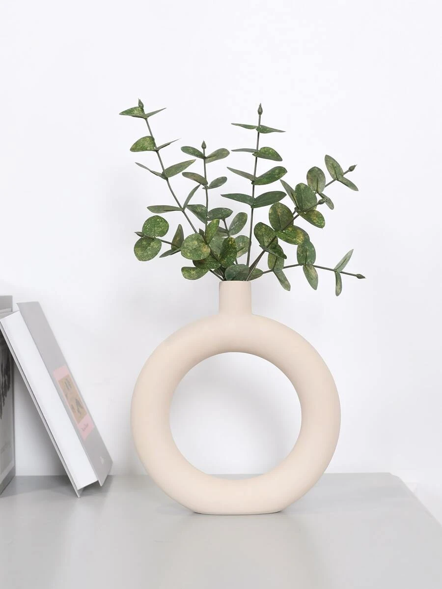 3 件装人造金钱叶树枝，家居装饰花瓶绿色填充物，餐桌中心装饰，户外花园花环插花 - 綠色 - 查看 1