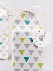 50 cái Slogan Graphic Gift Wrap Tag - trắng - Xem 1